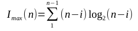 Maximum information equation